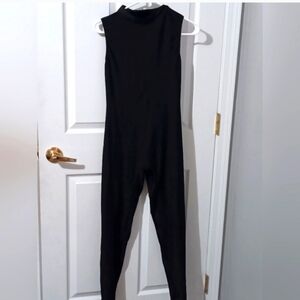 Speerise‎ Gothic Grunge Mock Neck Sleeveless Jumpsuit Size L
